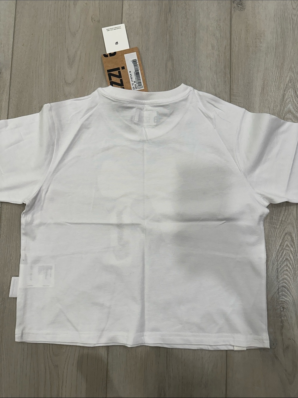 Izzue White Pink Bow Graphic Baby Tee Coquette Y2K - Picture 3 of 4